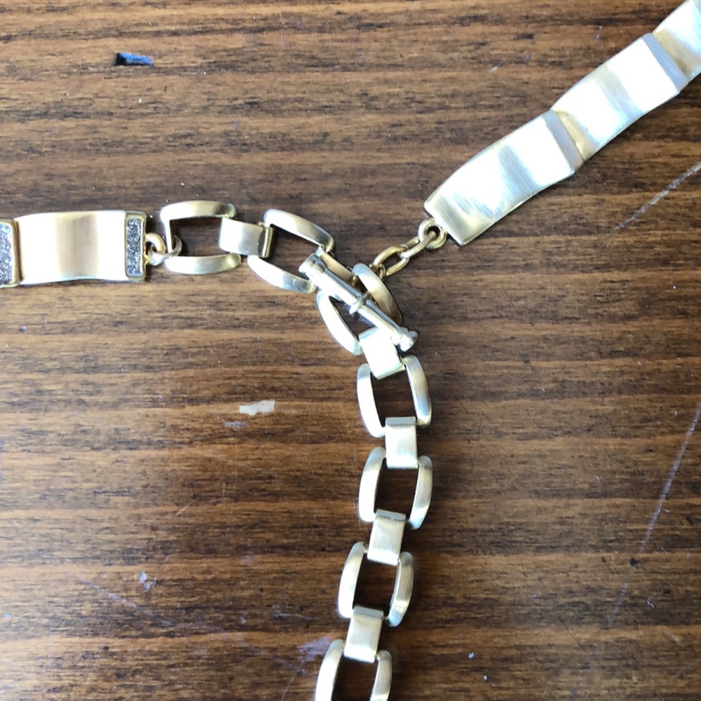Beautiful gold belt, have hammered, half Sarausky crystals. - Picture 7 of 8